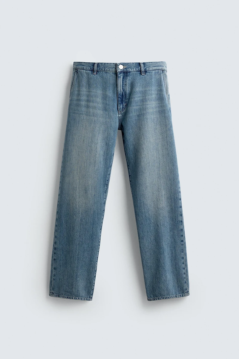 STRAIGHT FIT DENIM CHINO PANTS