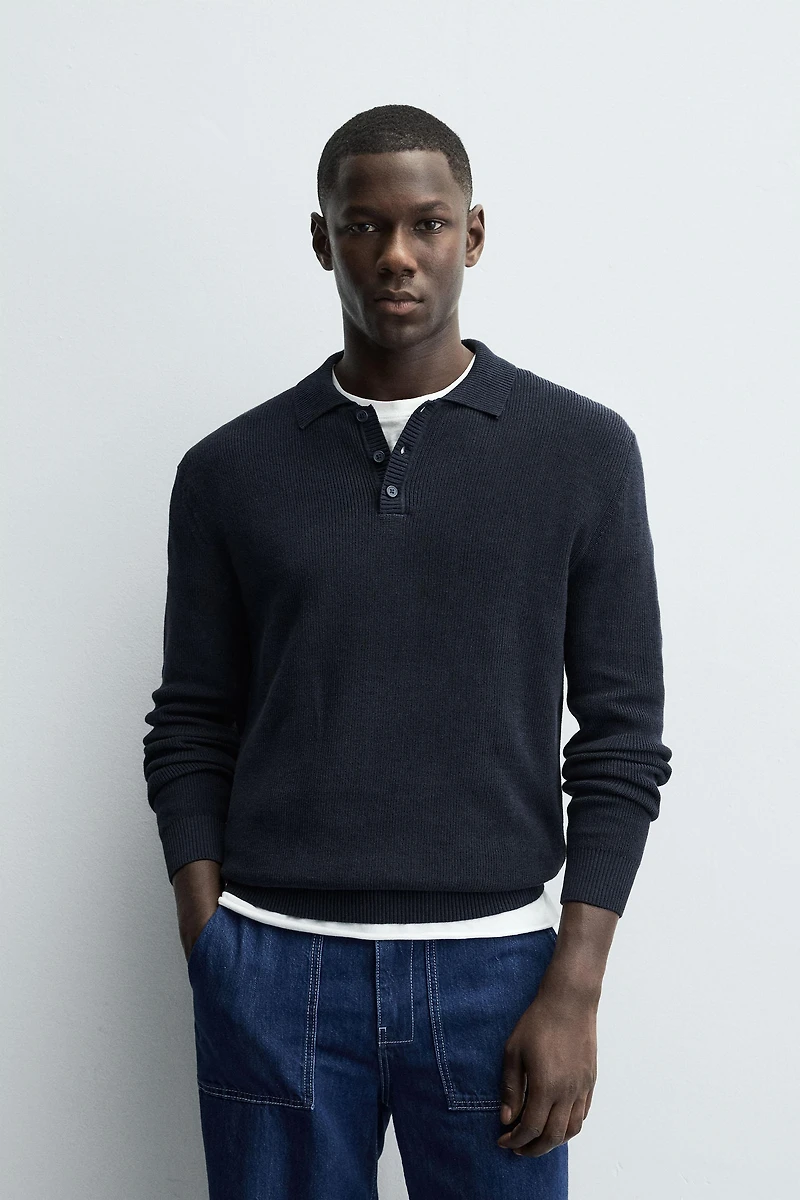 POLO EN MAILLE PERLÉE