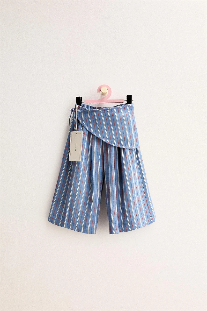 ZARA TIMELESS - PANTALON PARÉO À RAYURES