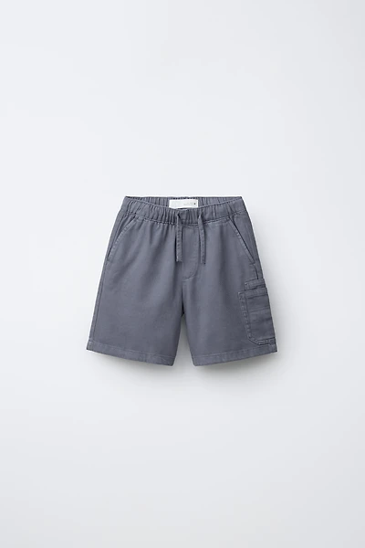 TWILL FLOWY CARGO SHORTS