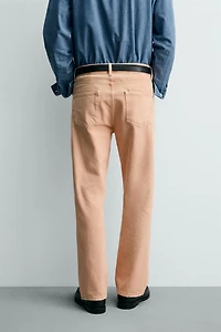 JEAN STRAIGHT FIT COULEUR DÉLAVÉE