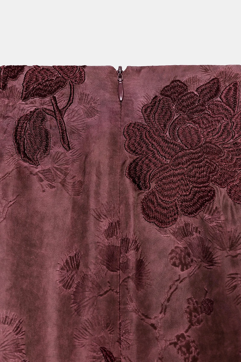 JUPE PARÉO BRODERIES FRANGES
