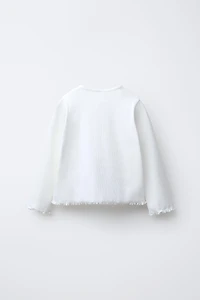 T-SHIRT CÔTELÉ CŒUR