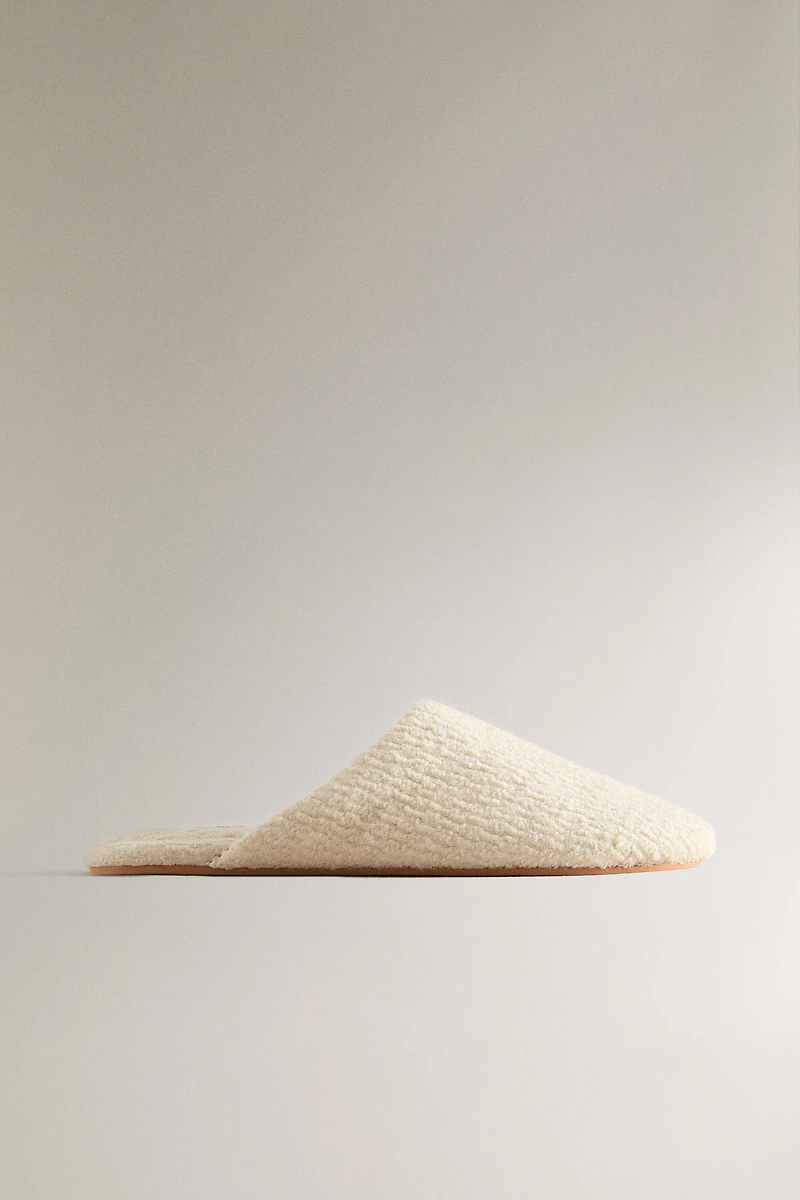WOOL MULE SLIPPERS