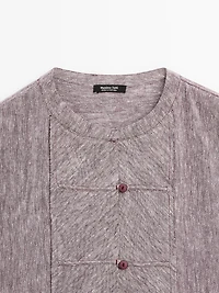 Flowing blouse with bib detail