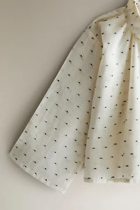 BABY DOTTED MESH SHIRT