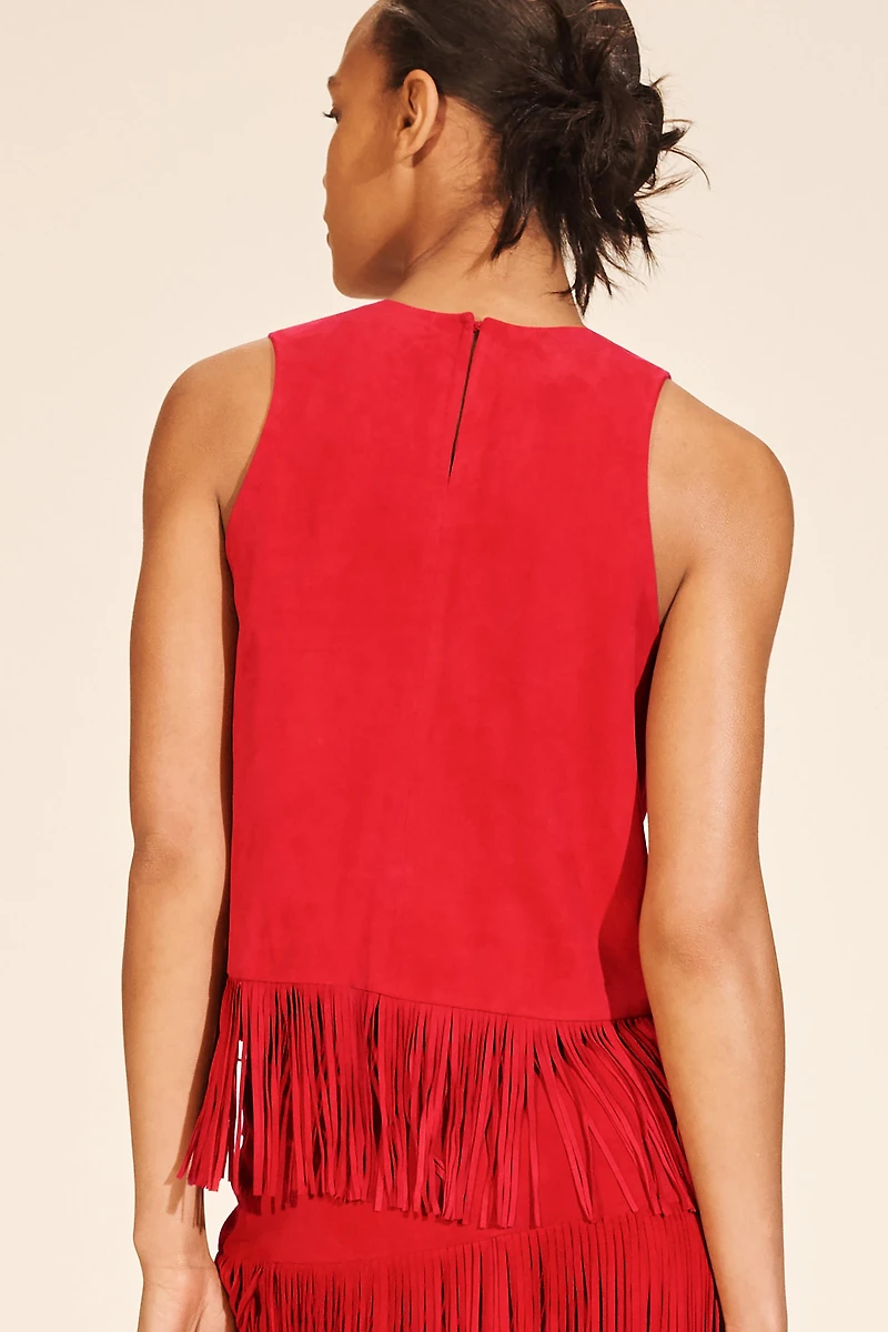LIMITED EDITION SUEDE FRINGE TOP