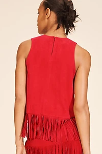 LIMITED EDITION SUEDE FRINGE TOP