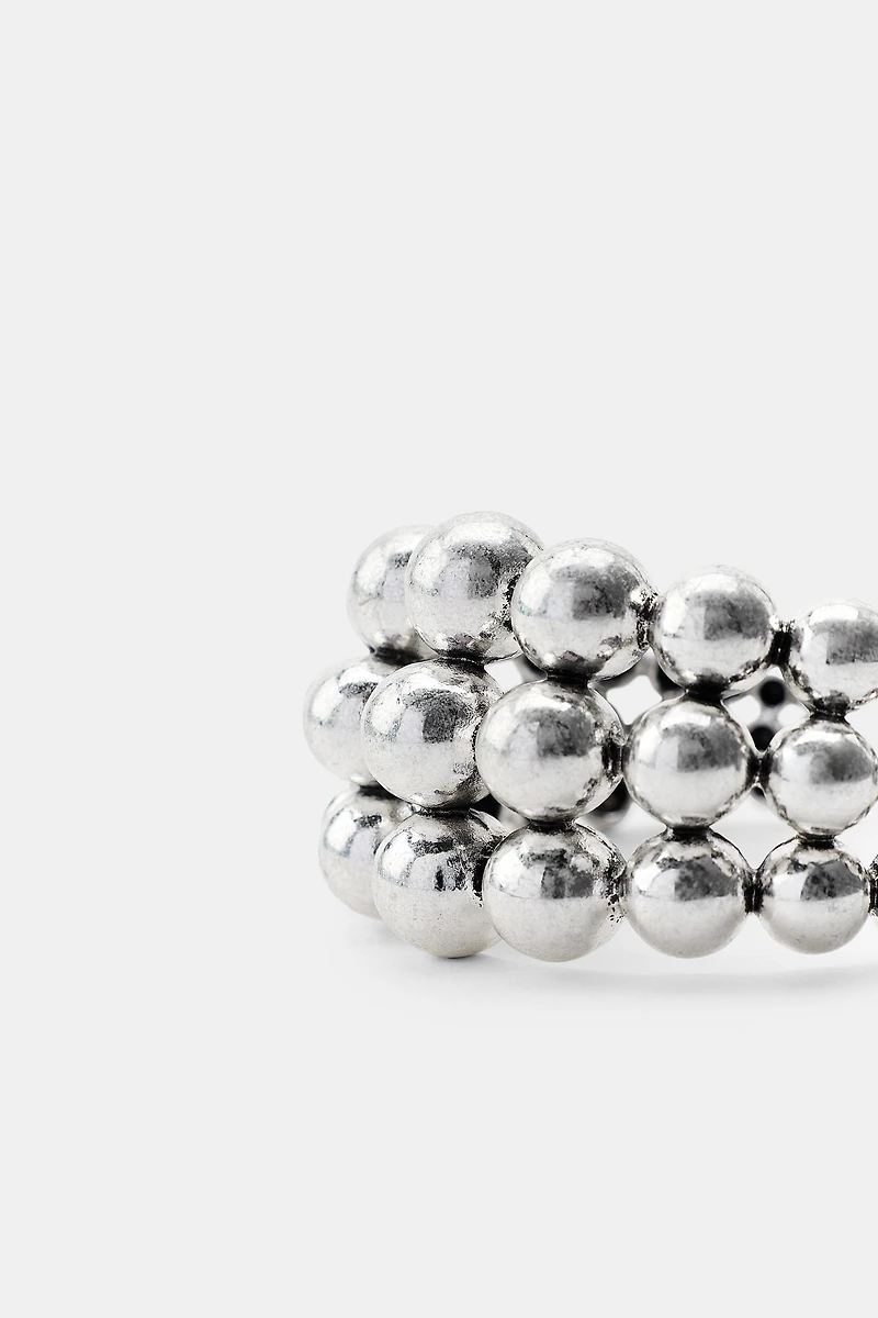 RIGID METAL BALLS BRACELET