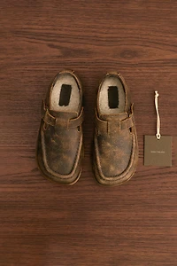 LEATHER BUCKLE SHOES