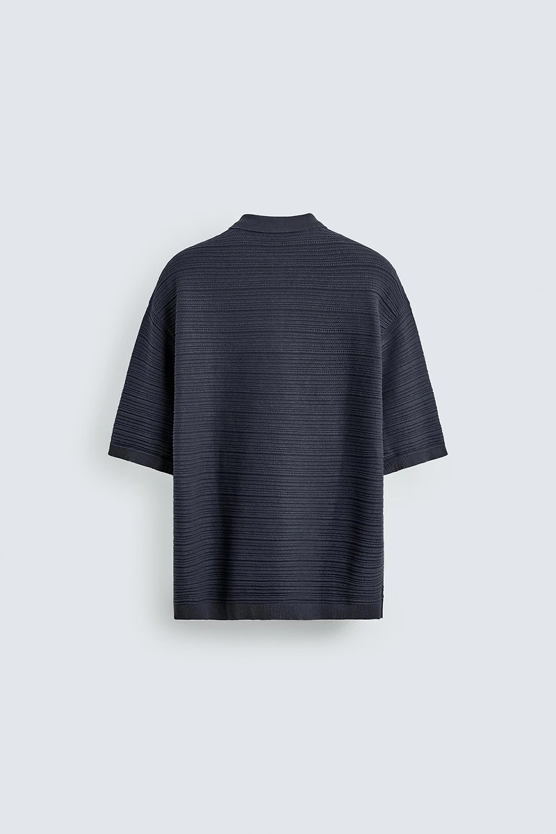 RELAXED FIT WASHED KNIT POLO