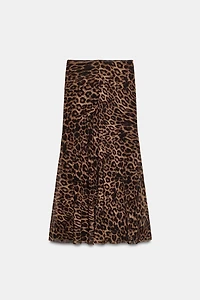 ANIMAL PRINT TULLE SKIRT