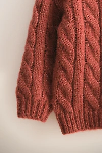 ZARA TIMELESS - PULL EN MAILLE À TORSADES AVEC LAINE