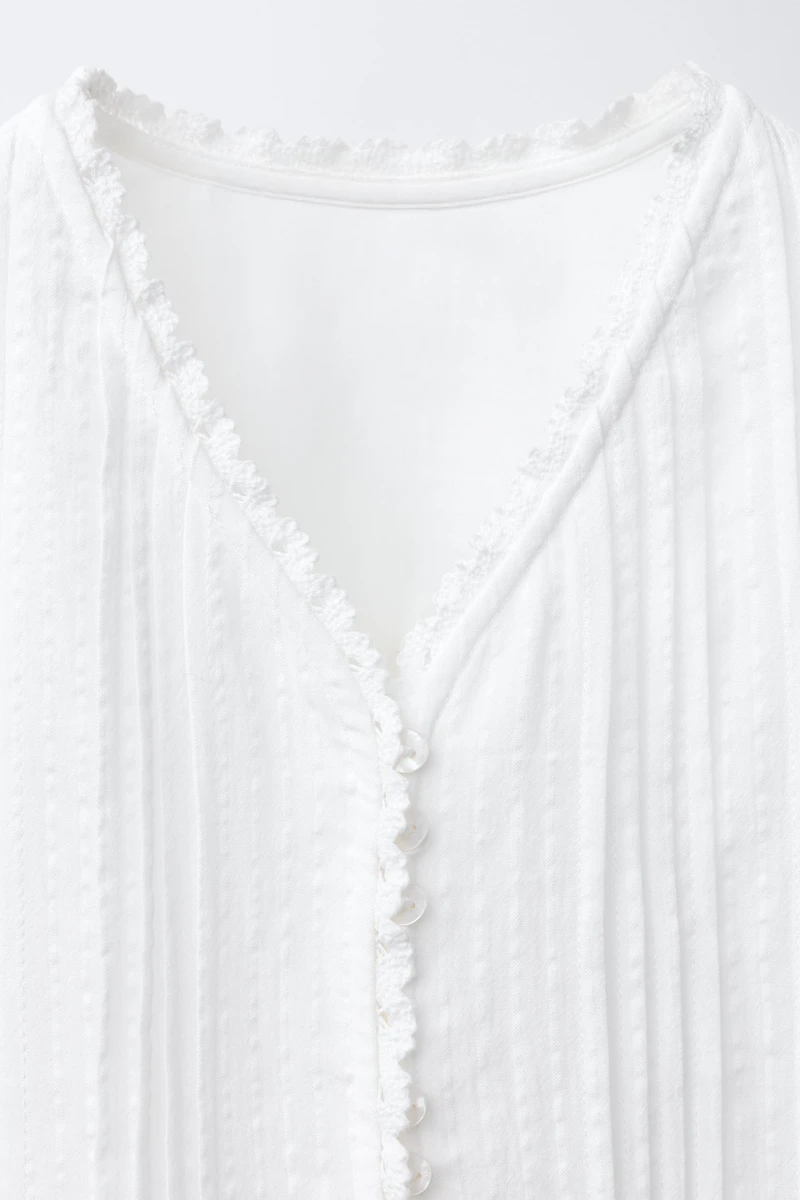 ROMANTIC PINTUCK SHIRT