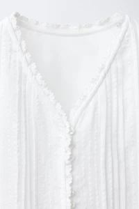 ROMANTIC PINTUCK SHIRT