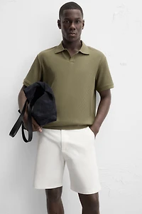 VERTICAL TEXTURED POLO