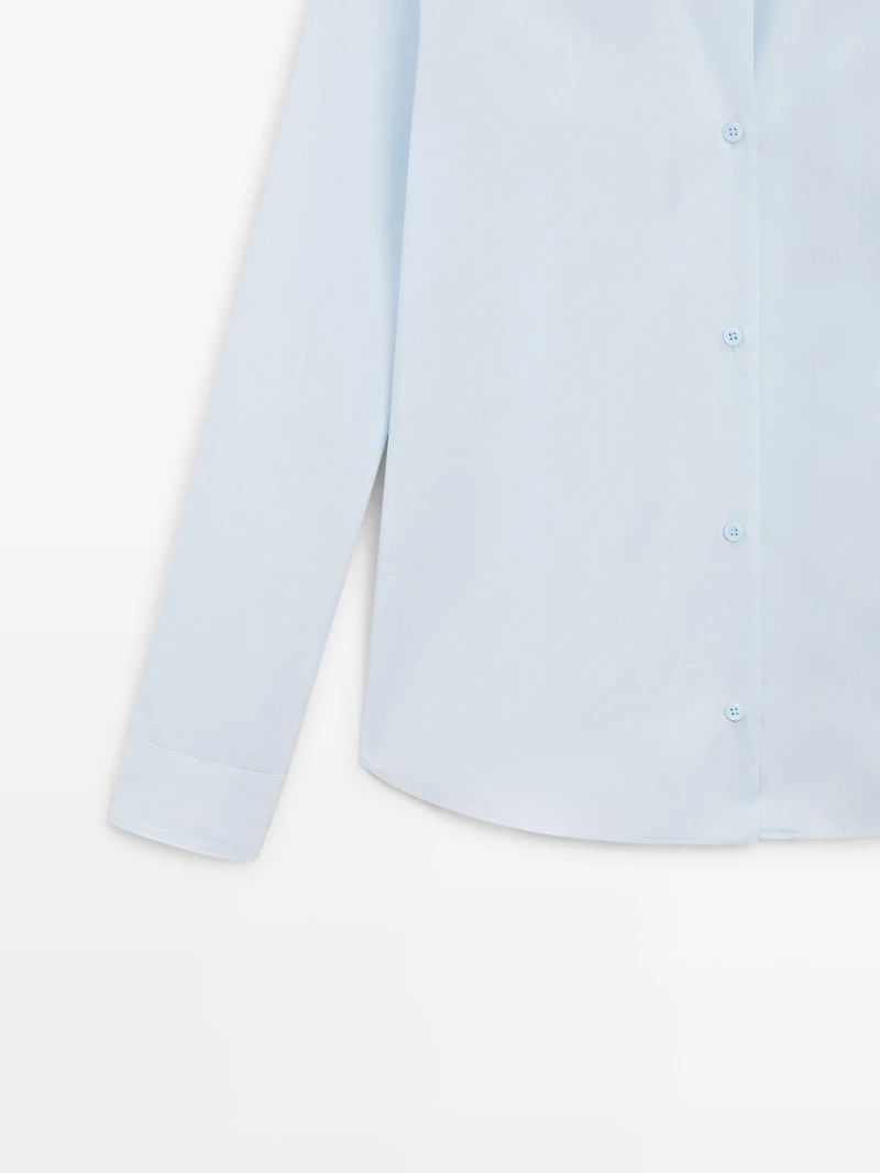 100% cotton poplin shirt