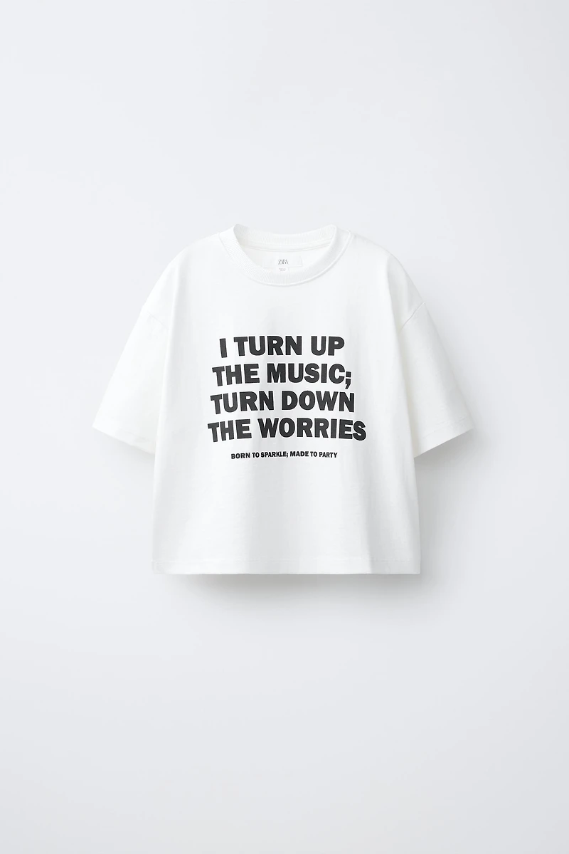 T-SHIRT À INSCRIPTION IMPRIMÉE