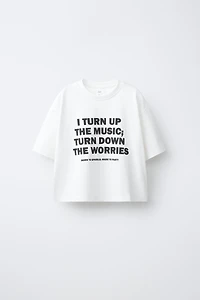T-SHIRT À INSCRIPTION IMPRIMÉE