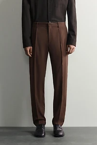 REGULAR FIT SUIT PANTS