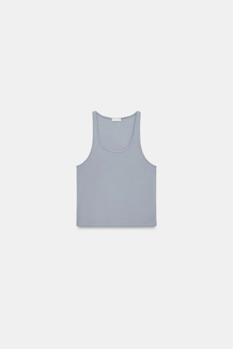 RIBBED CROP TOP