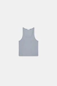 RIBBED CROP TOP