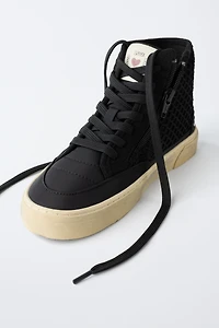 RHINESTONE HIGH TOP SNEAKERS