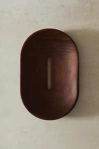 WOODEN BATHROOM SOAP DISH