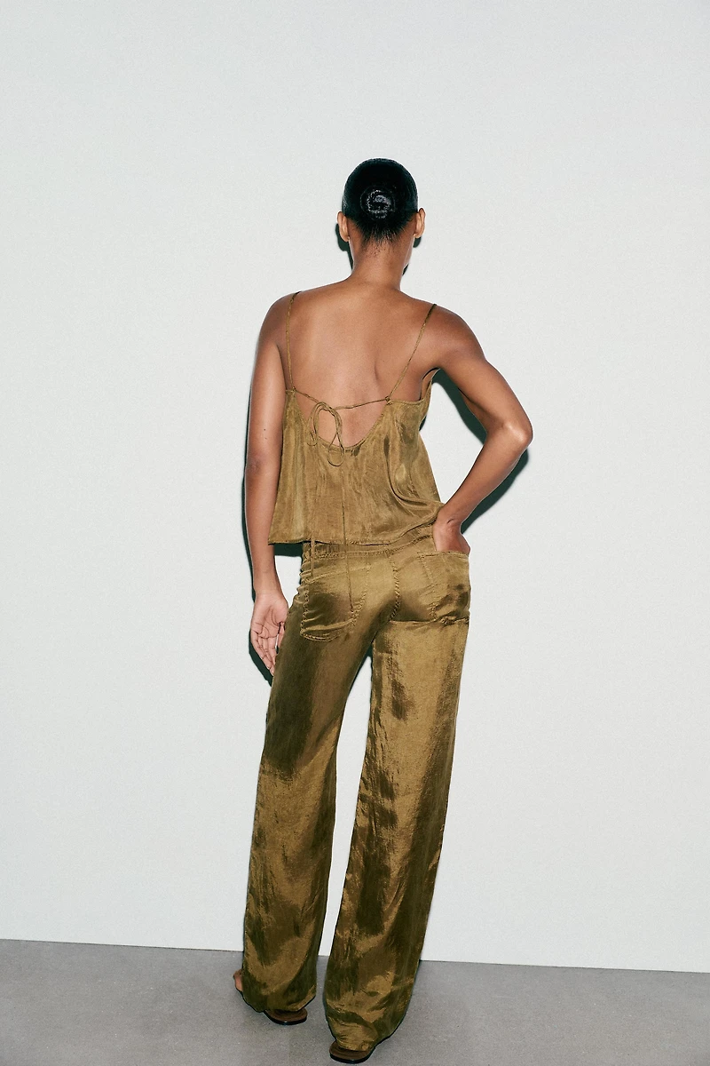 TIED PAJAMA PANTS