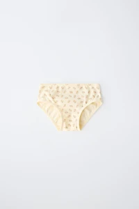 1 1/2-6 ANS / LOT DE SIX CULOTTES À FLEURS