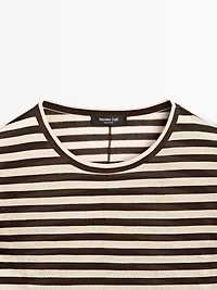 Oversize striped long sleeve T-shirt
