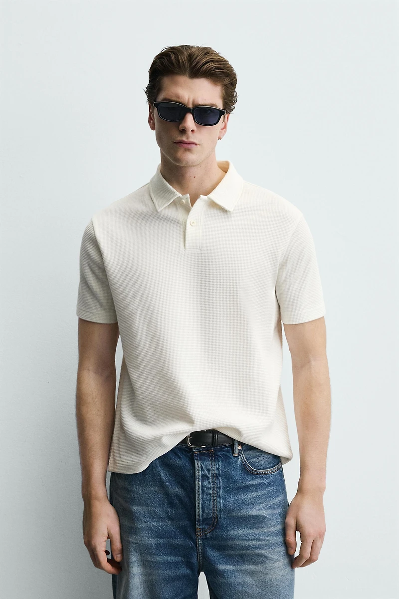 WAFFLE TEXTURE POLO