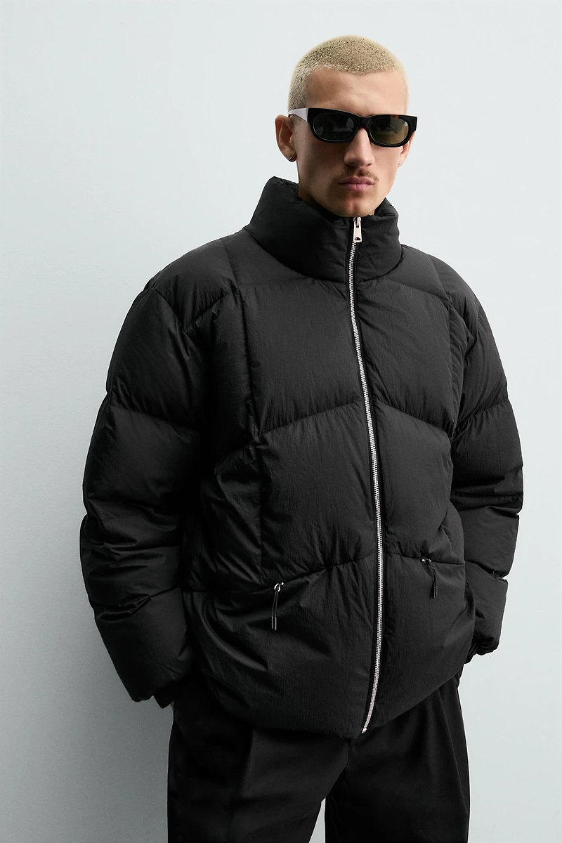 100% FEATHER PUFFER JACKET