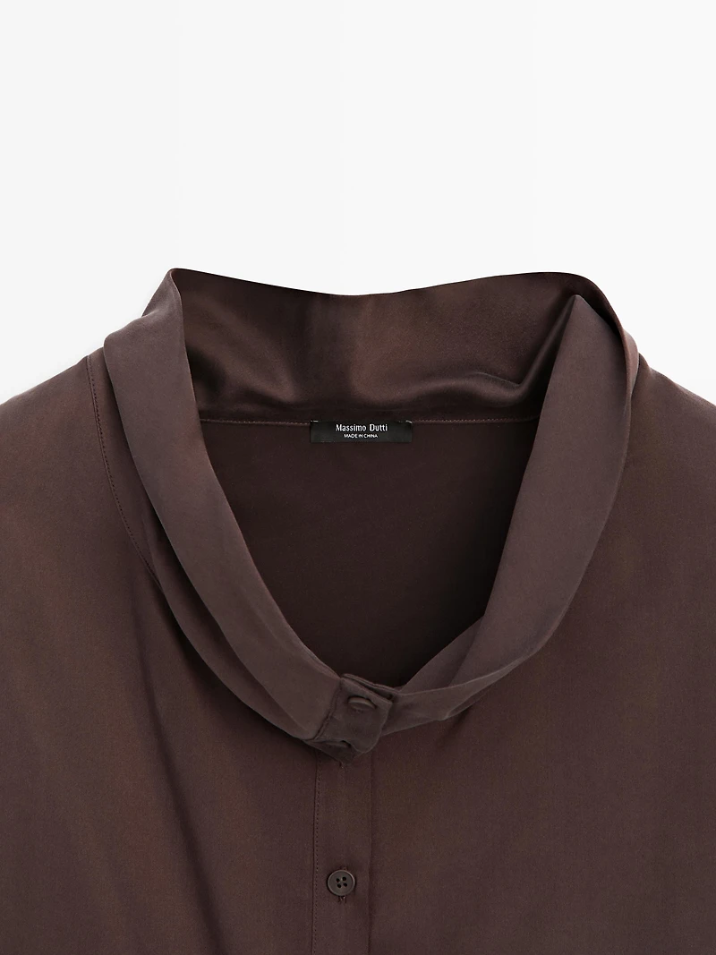 Top asymétrique drapé