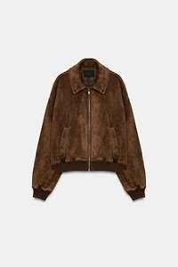 FAUX SUEDE JACKET
