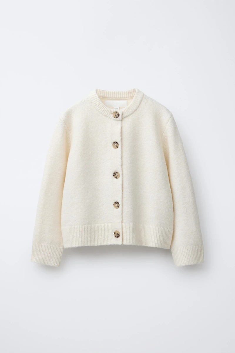 PLAIN KNIT CARDIGAN