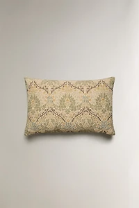 MORRIS & CO. FLORAL THROW PILLOW COVER