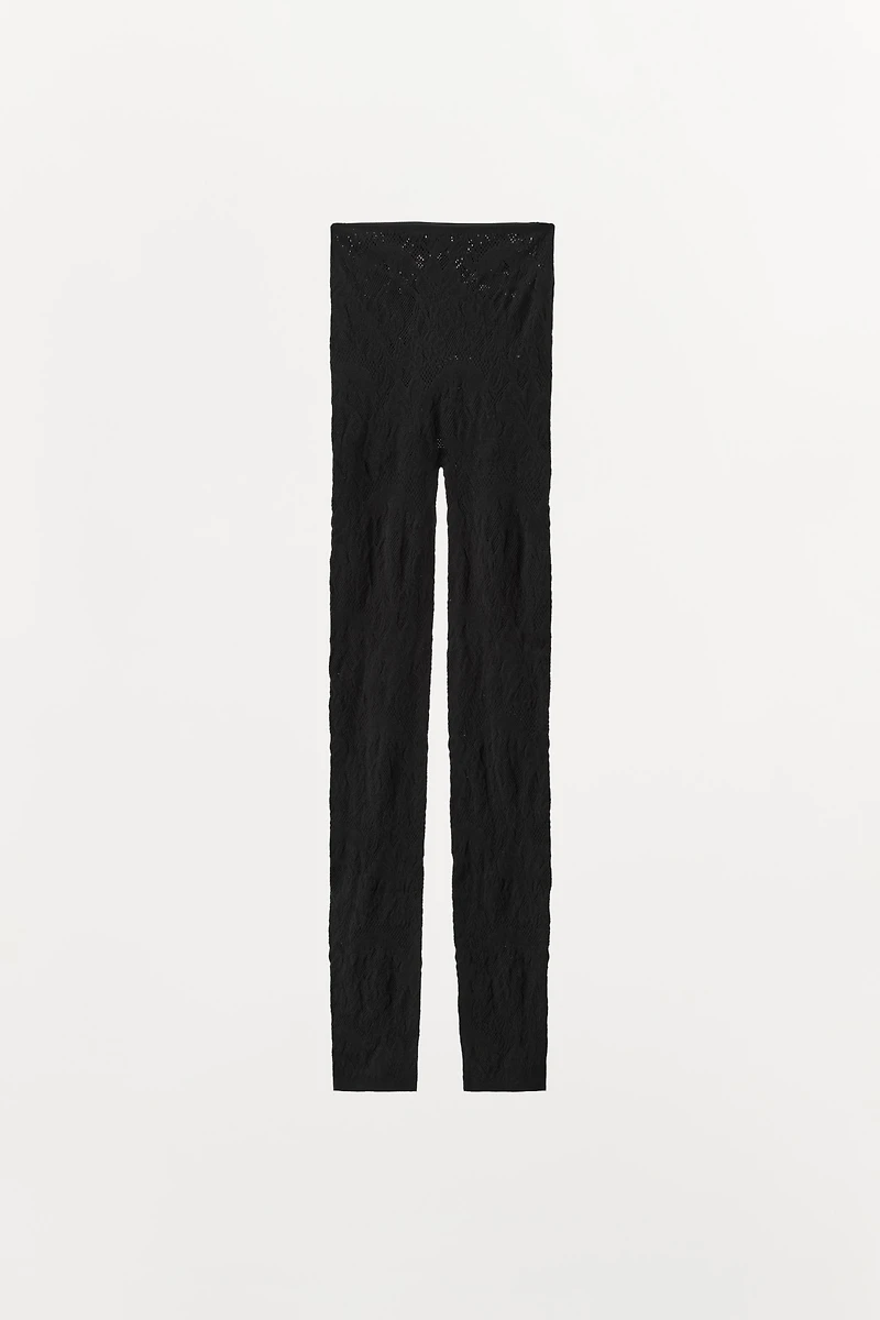 SEAMLESS LACE LEGGINGS