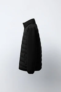PUFFER JACKET WITH NEOPRENE SLEEVES