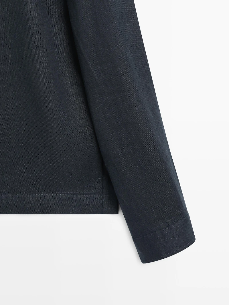 Veste courte en lin