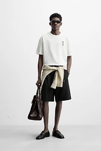 MUSICAL NOTE EMBROIDERED T-SHIRT