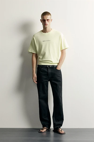 T-SHIRT COUPE DÉCONTRACTÉE À IMPRIMÉS EN CONTRASTE