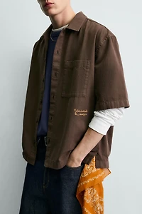 WASHED COMBINED PRINT SHIRT