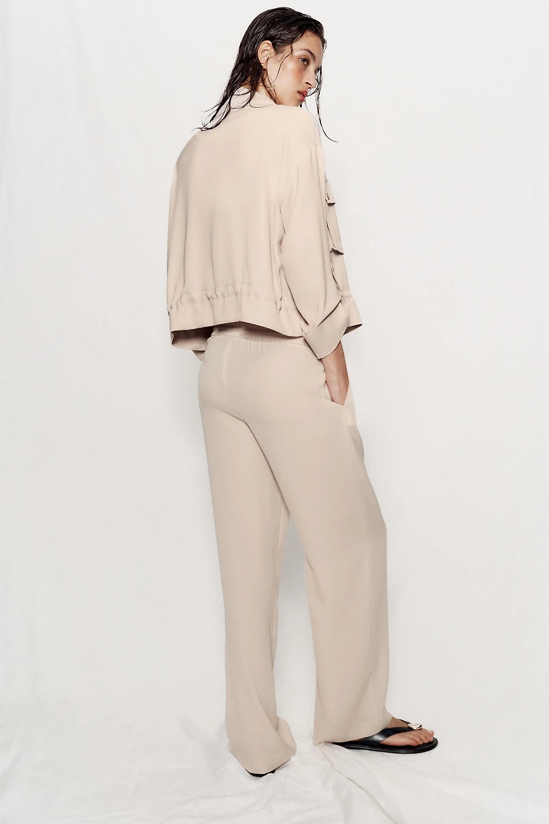 ROLLED-SLEEVE SAFARI JACKET
