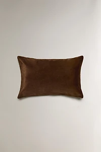 FAUX FUR THROW PILLOW COVER