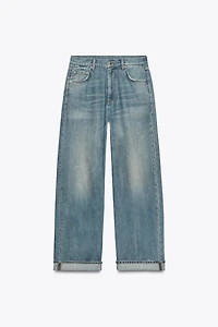 ZW COLLECTION MID-RISE BAGGY JEANS