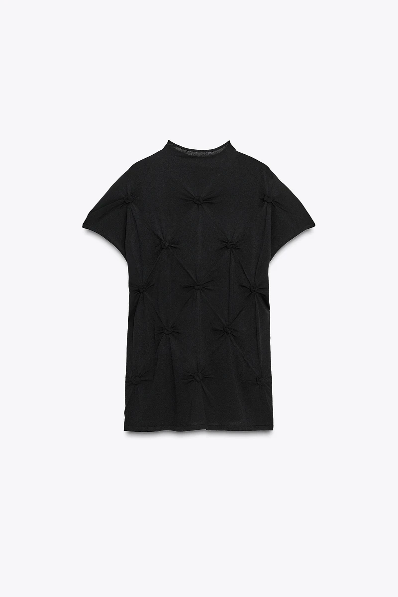 KNOTTED KNIT TOP