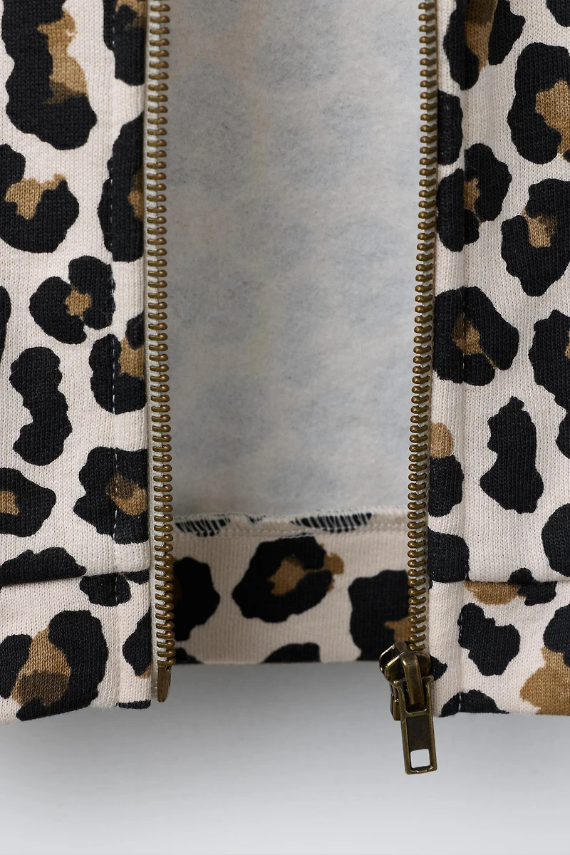 ANIMAL PRINT HOODIE