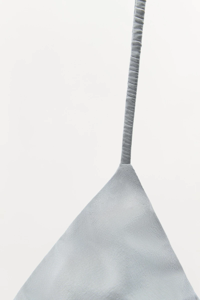 SILK TRIANGLE BRALETTE