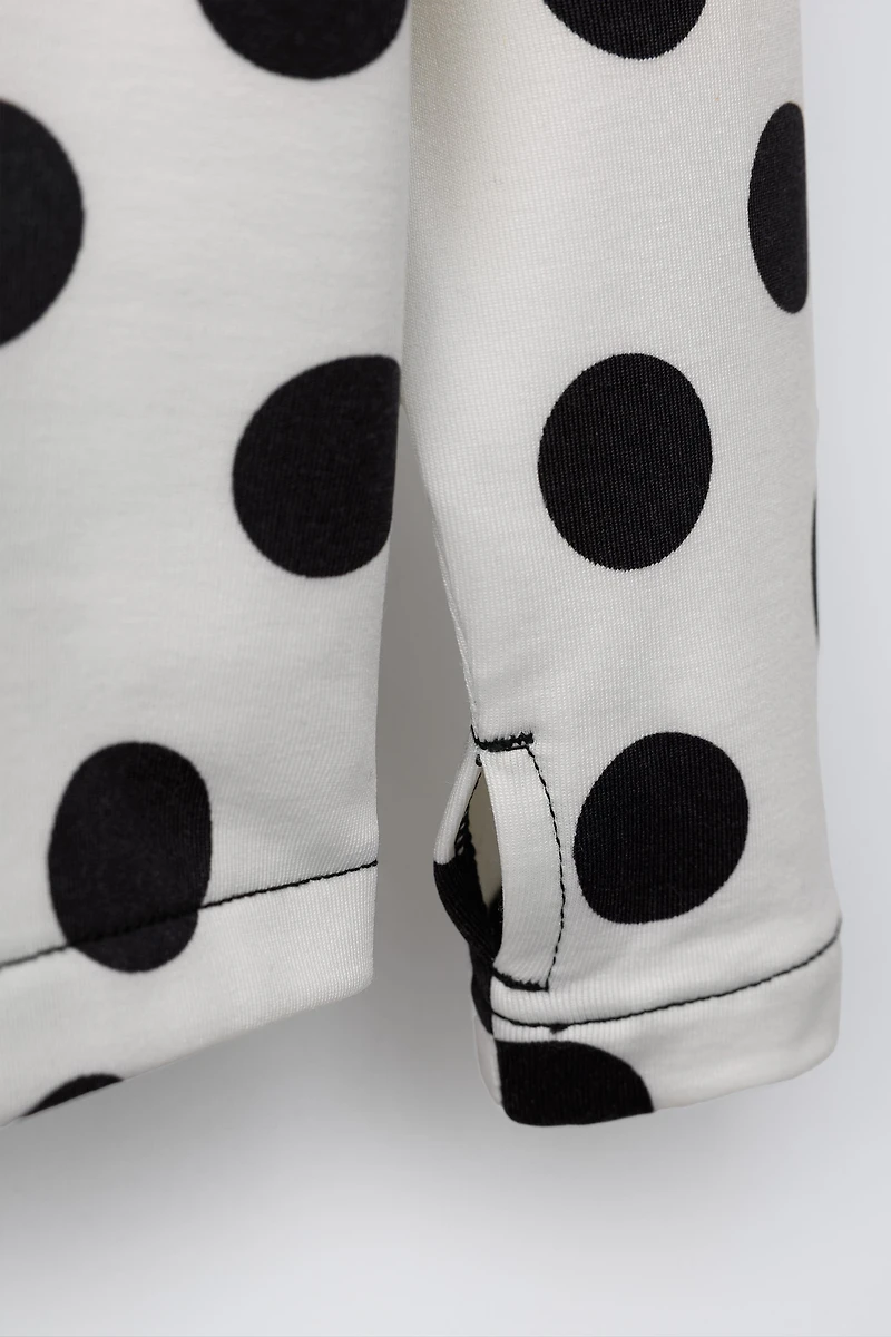 BREATHABLE POLKA DOT T-SHIRT